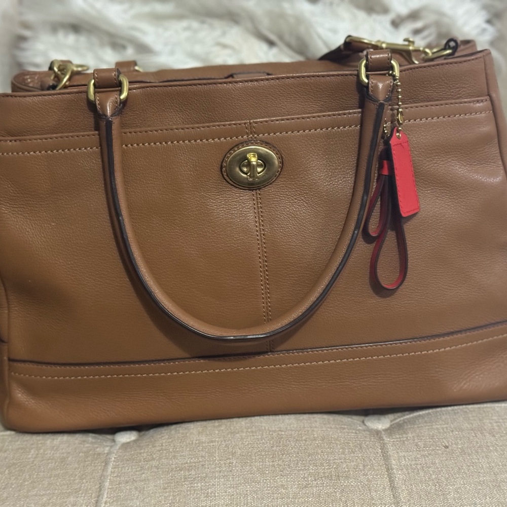Brown Leather Tote Bag